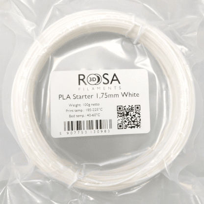 PLA Starter White 100g ROSA3D