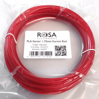 PLA Starter Karmin Red 100g ROSA3D