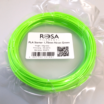 PLA Starter Neon Green 100g ROSA3D
