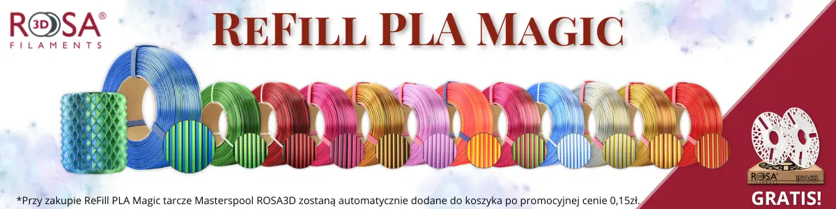 Filament Rosa3D PLA Rainbow 1,75mm 0,8kg - Silk Fire Botland - Robotic Shop