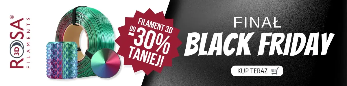 Filament 3D z dodatkiem brokatu - PLA Galaxy od ROSA3D